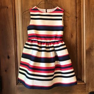 Red White and Blue Striped Dress